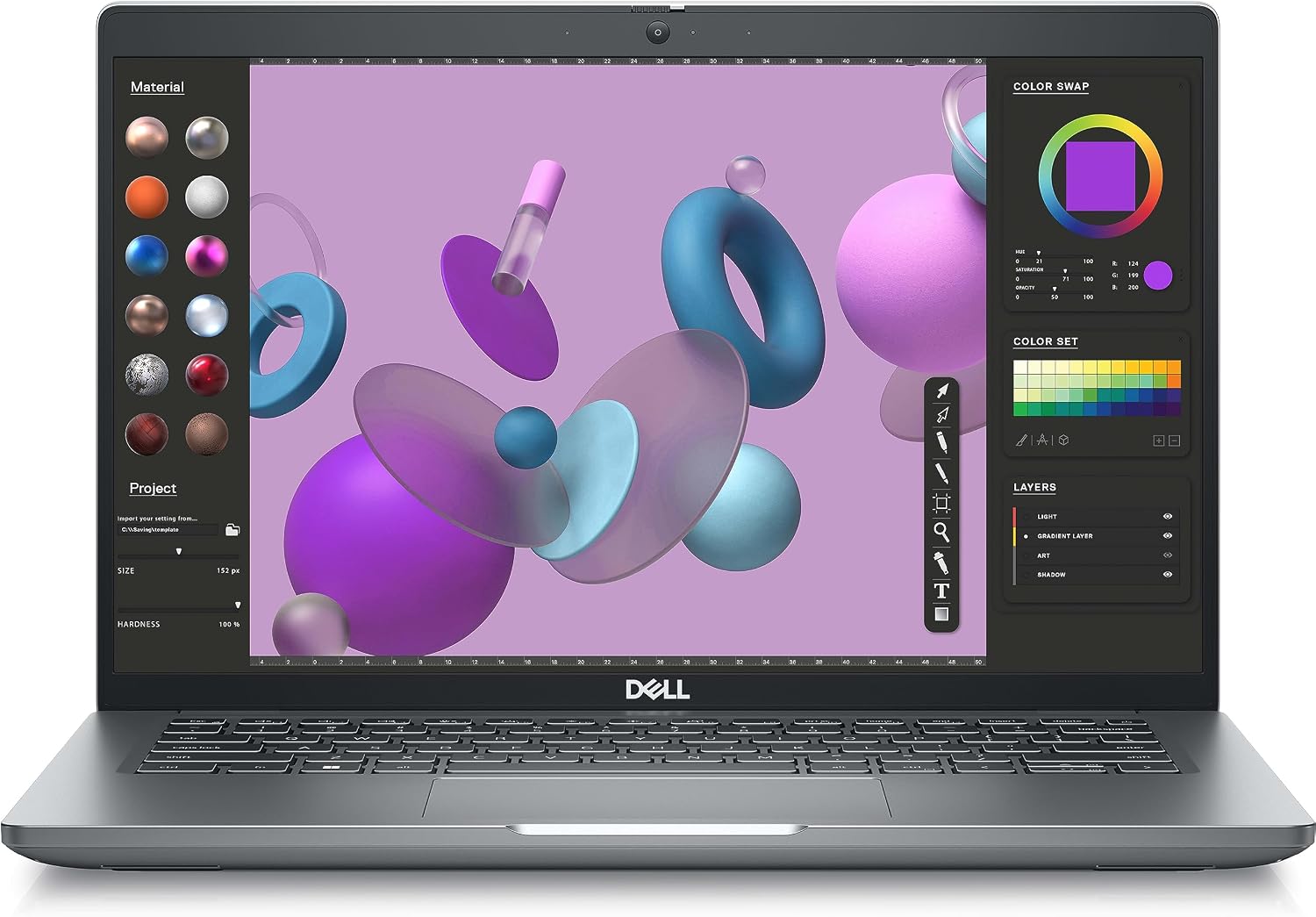 لپ تاپ استوک دل مدل Precision 3480 پردازنده i5 نسل 13 ظرفیت 256GB SSD حافظه 8GB DDR5 صفحه نمایش فول اچ دی 14 اینچ