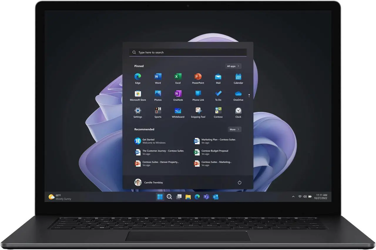 لپ تاپ استوک مایکروسافت سرفیس Laptop 5 پردازنده i7 نسل 12  حافظه 16G ظرفیت 512GB SSD گرافیک Intel Iris Xe صفحه نمایش لمسی 13.5اینچ