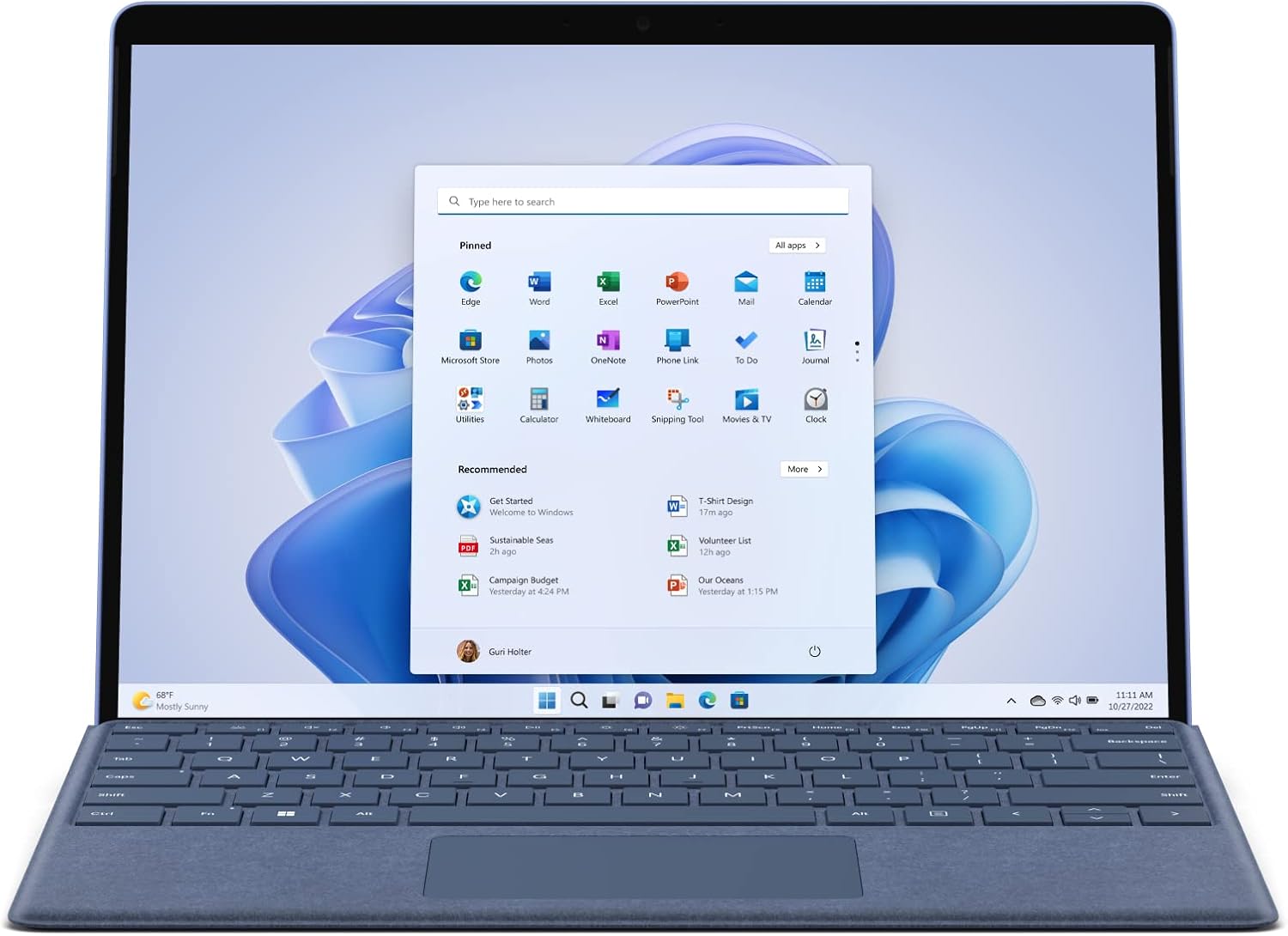 لپ تاپ استوک مایکروسافت سرفیس پرو 9 پردازنده i7 نسل 12 حافظه 32G ظرفیت 1TB SSD صفحه نمایش لمسی 13 اینچ 2k