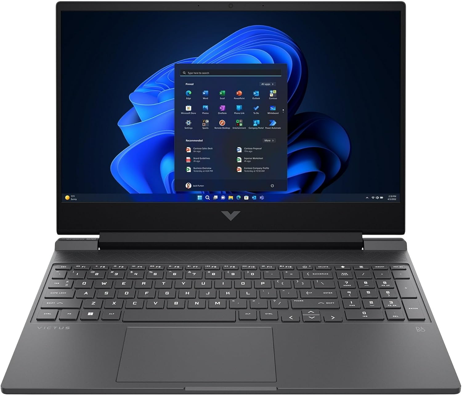 لپ‌ تاپ اچ‌پی مدلVictus 15 FA2013DX  پردازنده i5 نسل 13  گرافیک  RTX 3050 6GB GDDR6 صفحه نمایش فول اچ دی 15.6 اینچ IPS