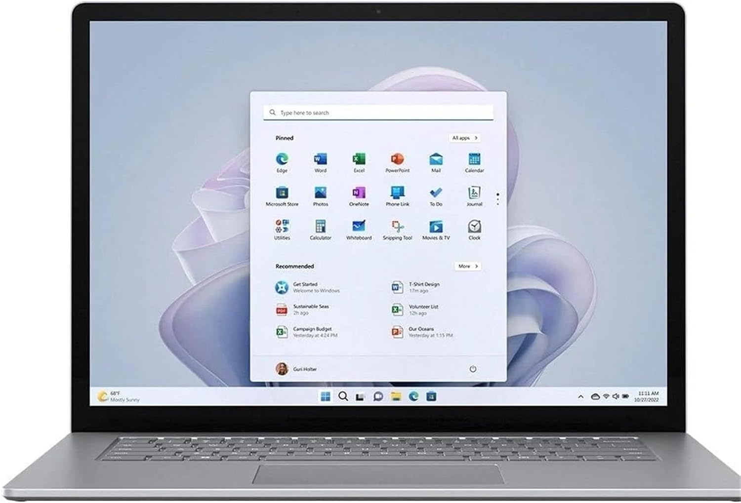 لپ‌ تاپ مایکروسافت مدل Surface Laptop 5 پردازنده i7 نسل 12 حافظه 16GB DDR5 ظرفیت 512GB SSD صفحه نمایش لمسی 13.5 اینچ