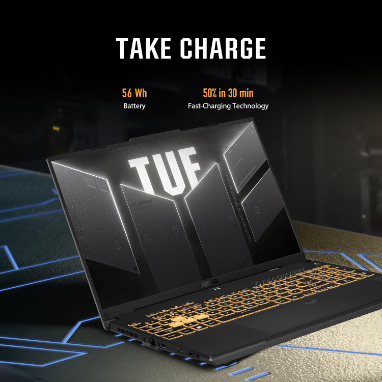 لپ تاپ ایسوس مدلTUF Gaming F16 FX607 VJ حافظه 16GB ظرفیت 512GB SSD گرافیک RTX 3050 6GB صفحه نمایش 16inch WUXGA