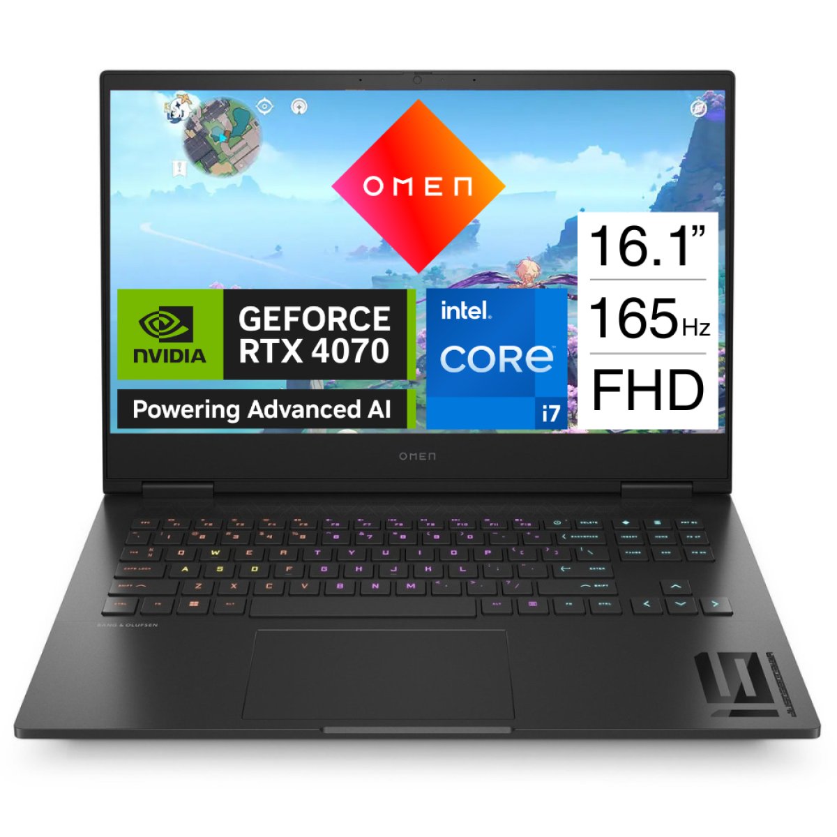 لپ تاپ Open Box اچ پیOmen 16 پردازنده i7 نسل 14 حافظه 32GB DDR5 ظرفیت یک ترابایت SSD گرافیک RTX 4070 8G صفحه نمایش فول اچ دی 16.1 اینچ