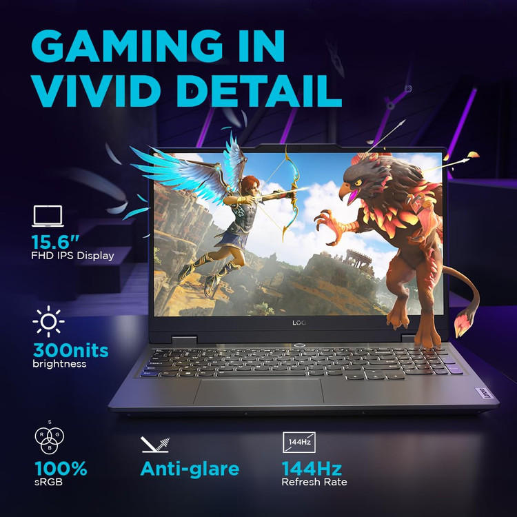 لپ تاپ لنوو LOQ 15 Gaming پردازنده i7 نسل 13 حافظه 24GB DDR5ظرفیت 512GB SSD گرافیک 8GB RTX 4060 صفحه نمایش فول اچ دی 15.6 اینچ 144Hz