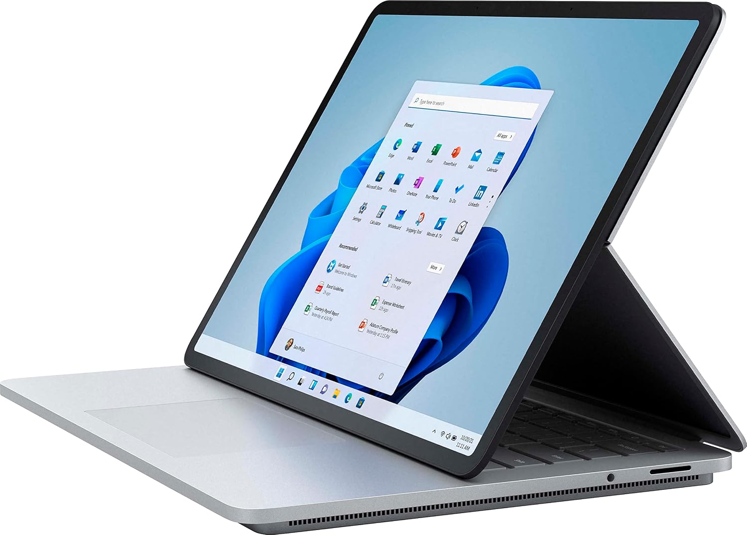 لپ تاپ مایکروسافت سرفیس Laptop Studio پردازنده i7 نسل 11 حافظه 16GB ظرفیت 512GB SSD گرافیک 4GB RTX 3050Ti صفحه نمایش لمسی 14 اینچ 4K