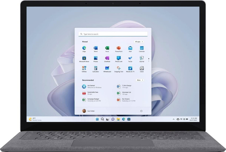 لپ تاپ استوک مایکروسافت سرفیس لپ تاپ 5 پردازنده i5 نسل 12 حافظه 8GB DDR5 ظرفیت 256G SSD صفحه نمایش 13.5 اینچ