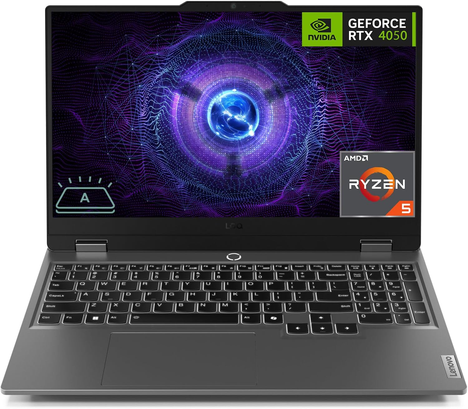 لپ تاپ لنوو LOQ 15ARP9  پردازندهRyzen5-7235HS حافظه 16GB DDR5ظرفیت 512GB SSD گرافیک 6GB RTX 4050 صفحه نمایش فول اچ دی 15.6 اینچ 144Hz